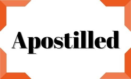 Apostilled